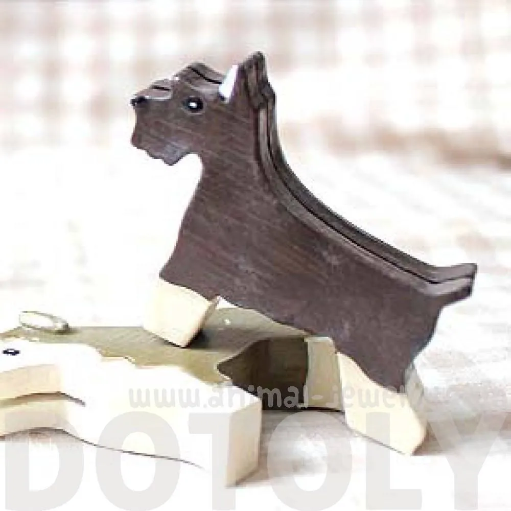 Schnauzer Shaped Animal Photo Business Card Stand Memo Holder | Gifts for Dog Lovers