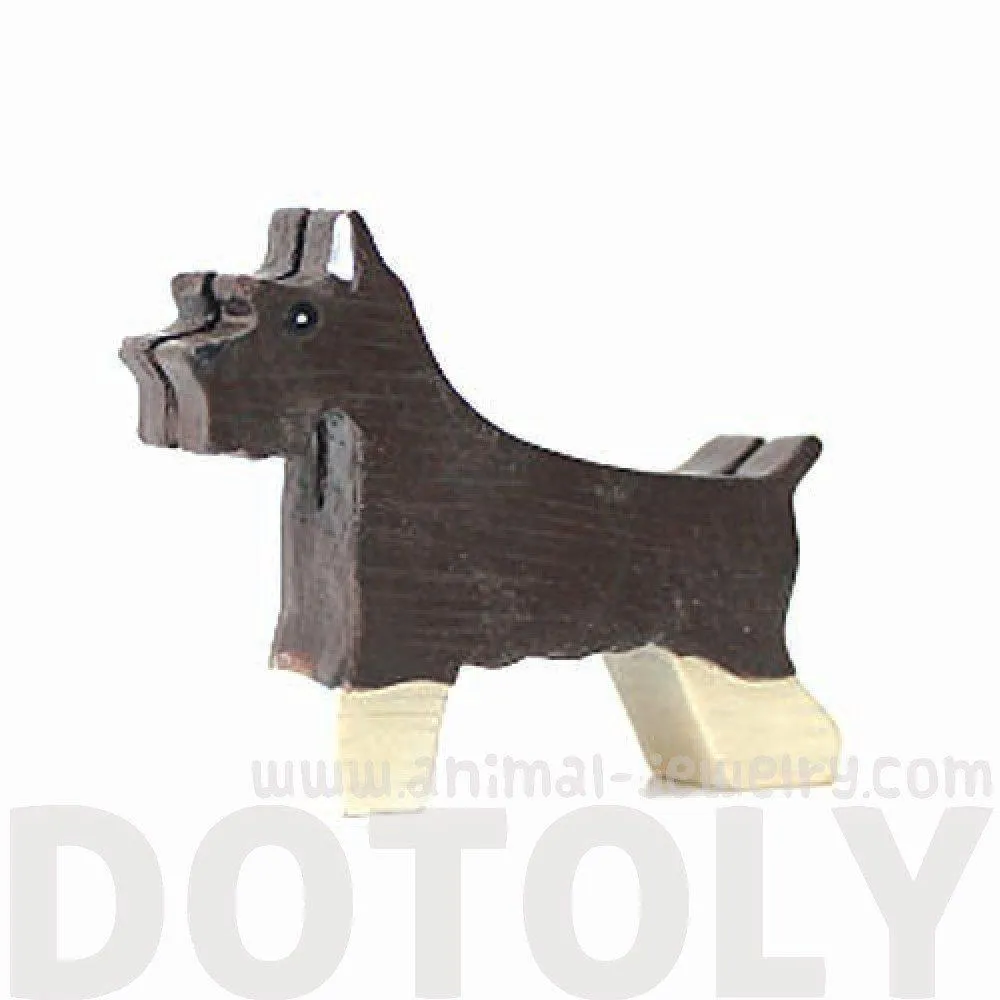 Schnauzer Shaped Animal Photo Business Card Stand Memo Holder | Gifts for Dog Lovers