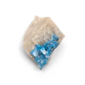 Shattuckite - Rough, on Quartz