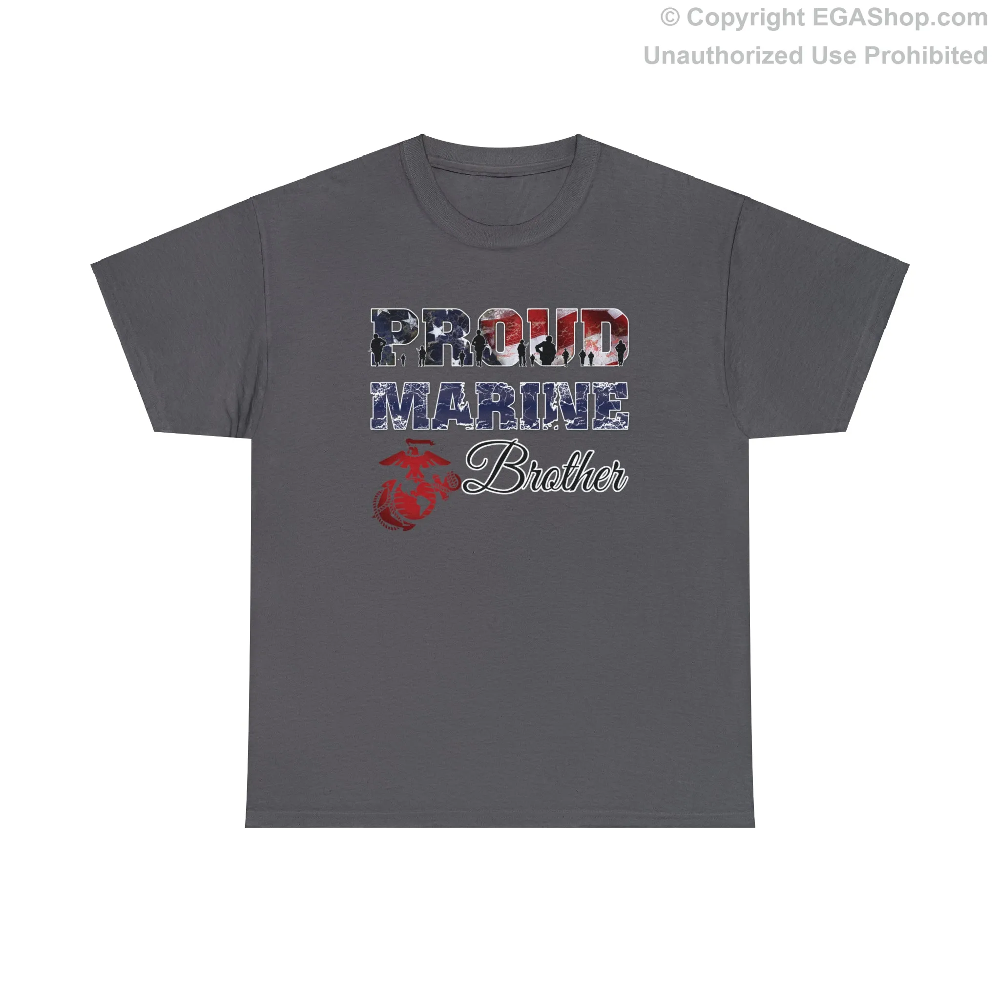 T-Shirt Proud Marine Brother (Your Choice of Colors)