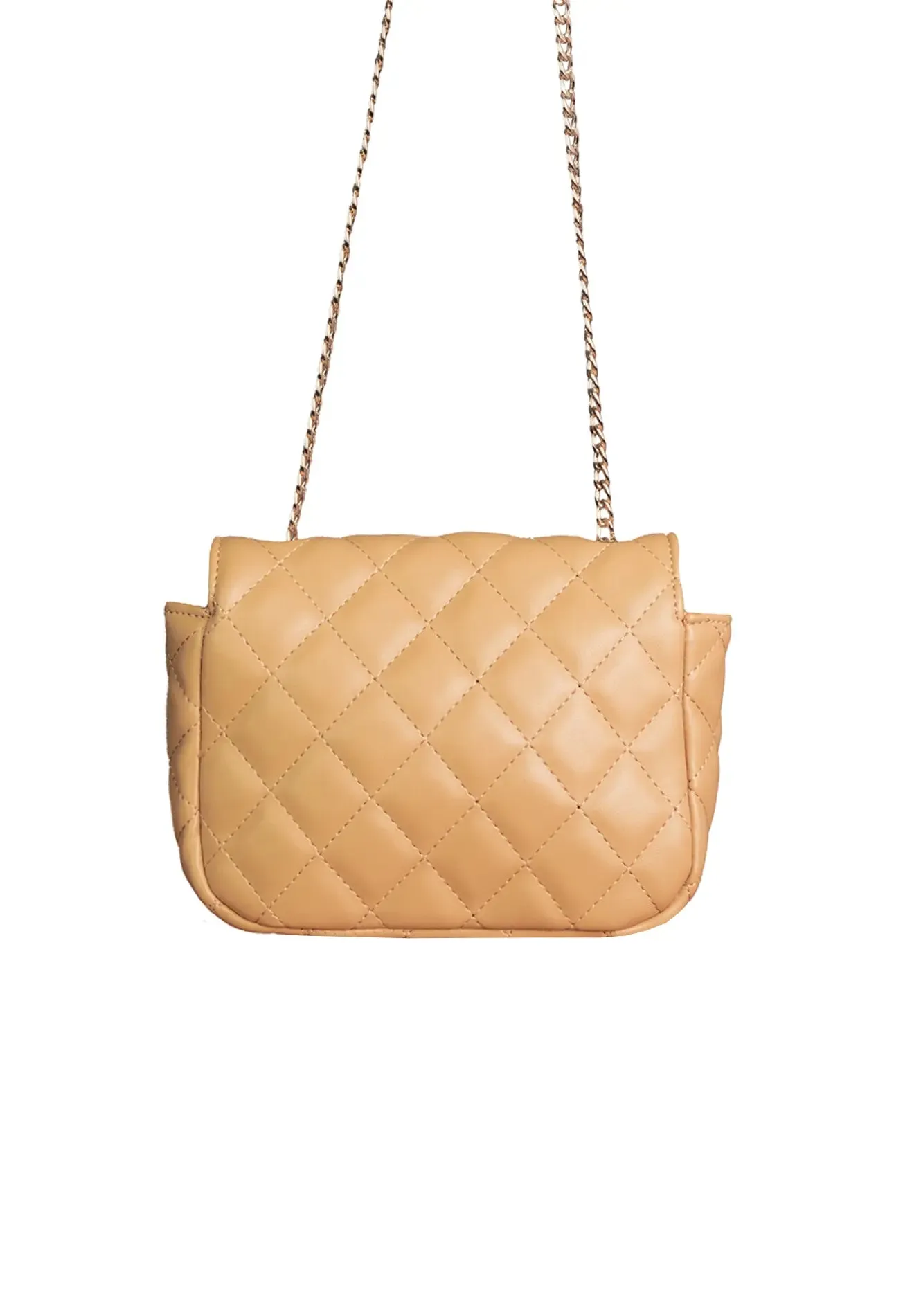 VOIR CHARLOTTE Quilted Vintage Chain Sling Bag