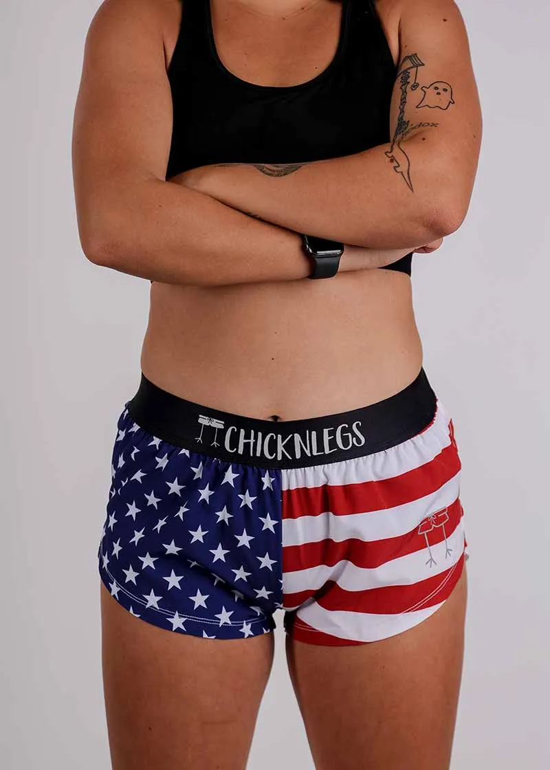 Women's USA 1.5" Split Shorts