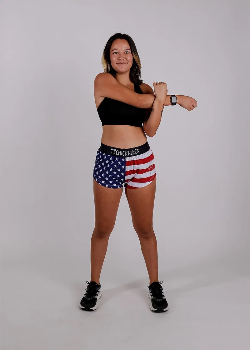 Women's USA 1.5" Split Shorts