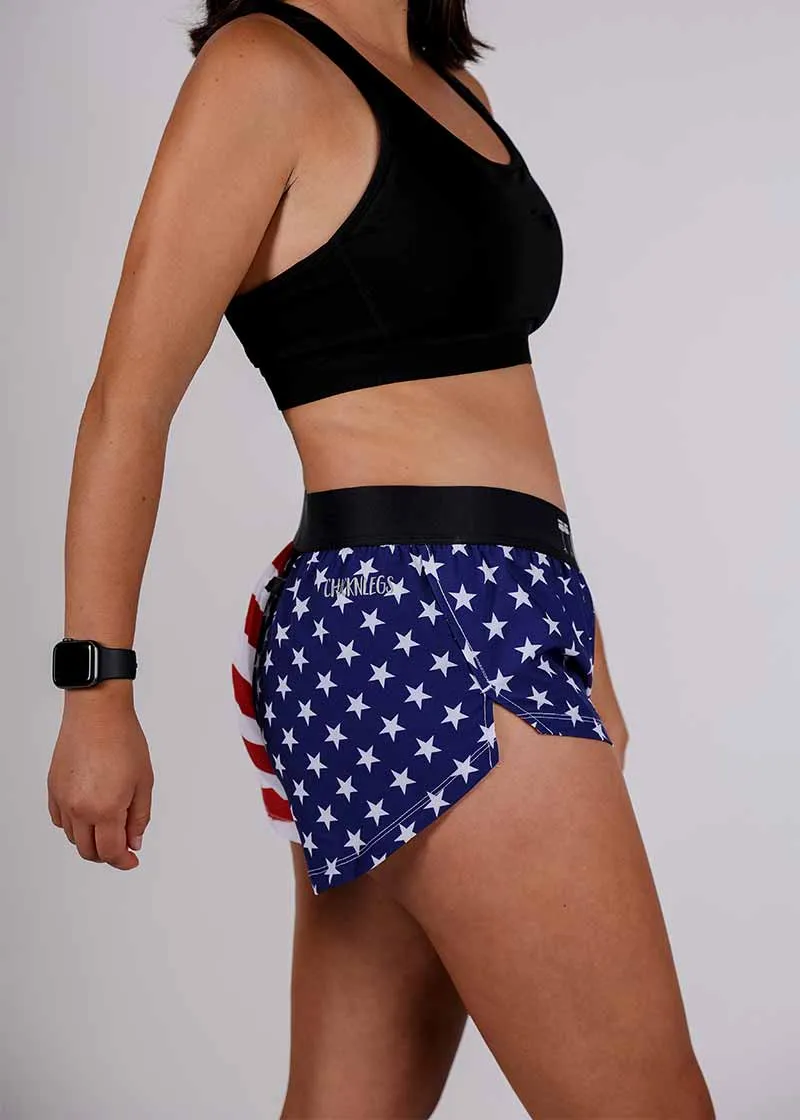 Women's USA 1.5" Split Shorts