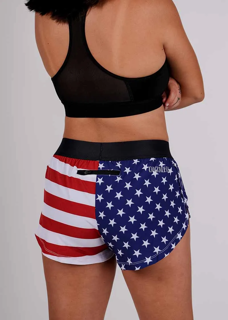 Women's USA 1.5" Split Shorts