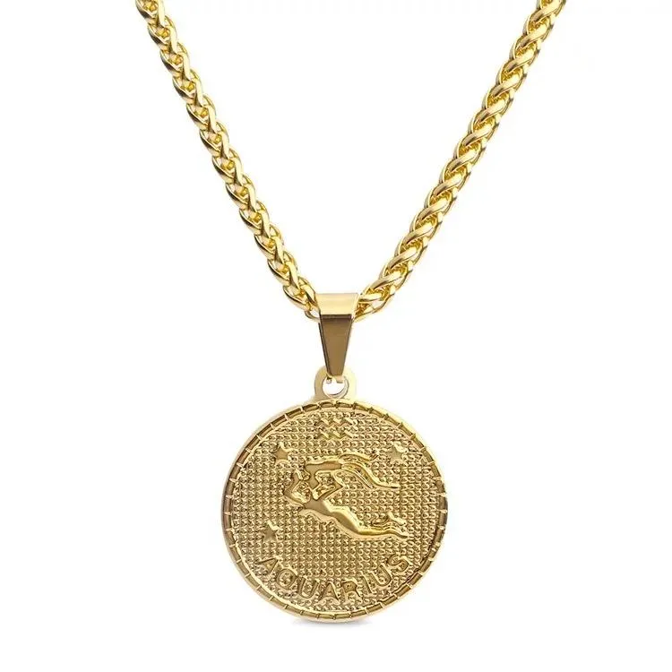 Zodiac Coin Necklace by Sahira